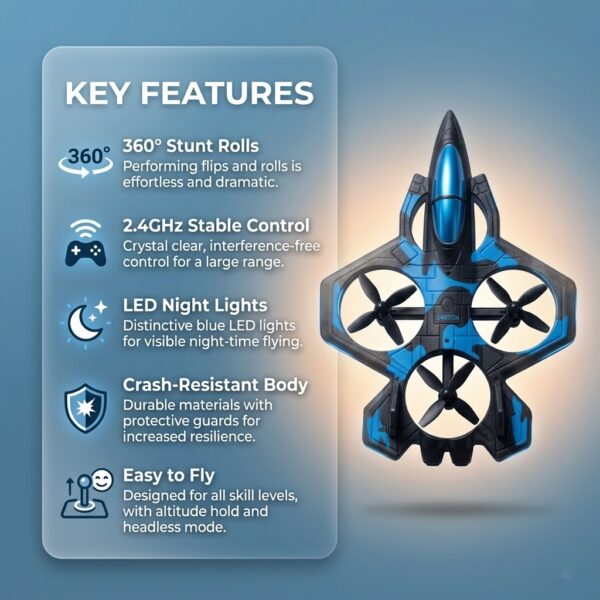Remote Control Flying Fighter Jet Drone Series5