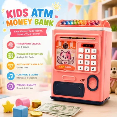 Kids ATM Machine with finger print