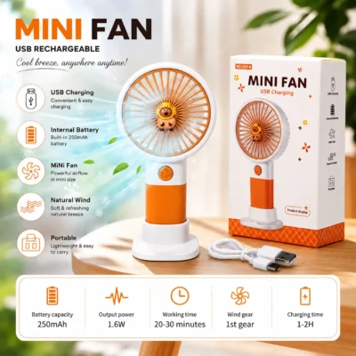 Rechargeable USB Mini Handheld Fan