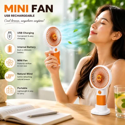 Rechargeable USB Mini Handheld Fan