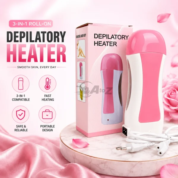 Portable Roll-On Depilatory Wax 3in1 Heater